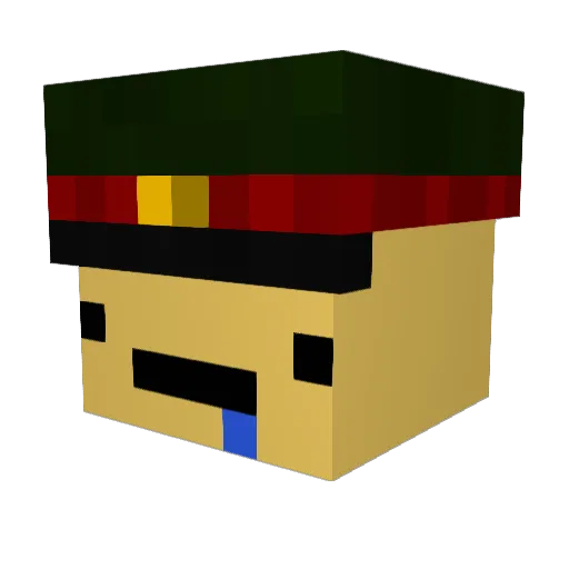 Cup_of_noods Minecraft avatar head, 3D render