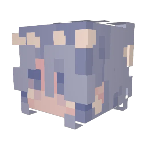 Cupcake38366 Minecraft avatar head, 3D render