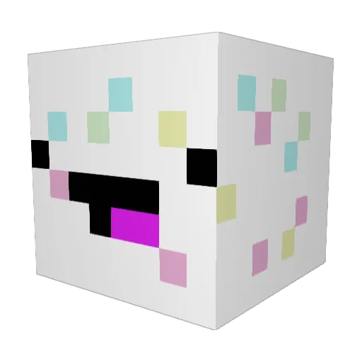 Cupcake8675 Minecraft avatar head, 3D render