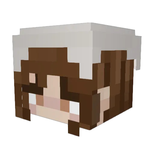 CupcakeCrazy49 Minecraft avatar head, 3D render