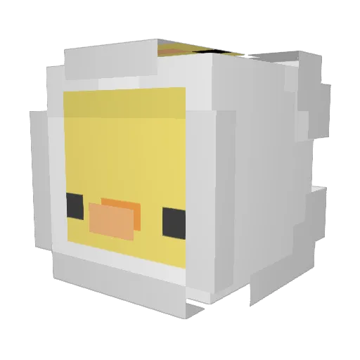 CupcakeKCCO Minecraft avatar head, 3D render