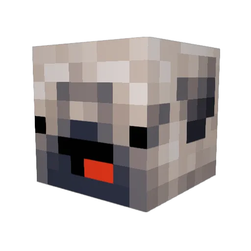 CupcakeMagik Minecraft avatar head, 3D render