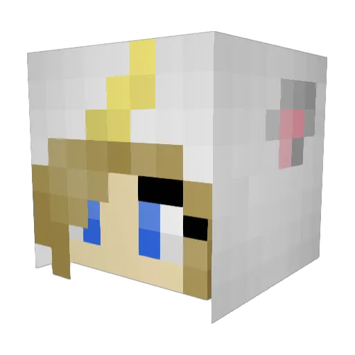 Cupcake_2004 Minecraft avatar head, 3D render