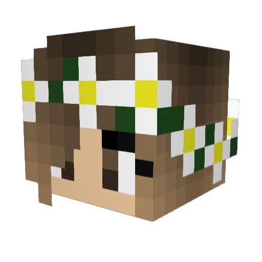 Cupcake_Em Minecraft avatar head, 3D render