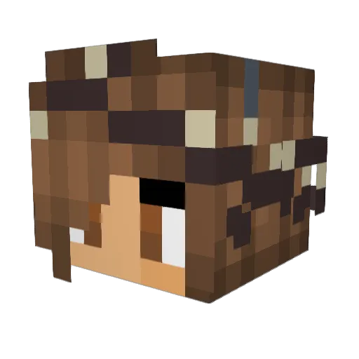 Cupcake_Girl6 Minecraft avatar head, 3D render