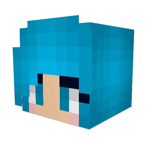 Cupcake_Mama Minecraft avatar head, 3D render