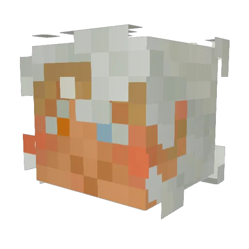 Cupcake_Smash Minecraft avatar head, 3D render