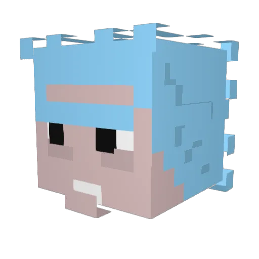 Cupcake_Sug Minecraft avatar head, 3D render