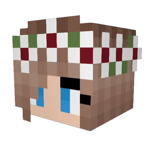 Cupcakekiller19 Minecraft avatar head, 3D render