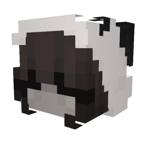 Cupcqkee Minecraft avatar head, 3D render