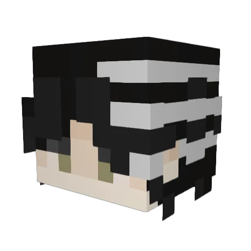 CupidEXE Minecraft avatar head, 3D render