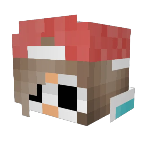 Cupid_666 Minecraft avatar head, 3D render