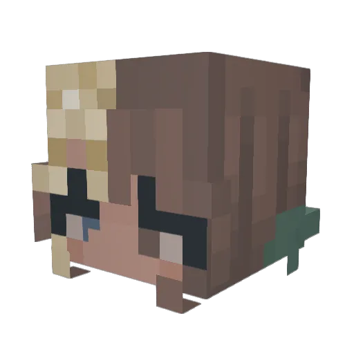 Cupid_of_war Minecraft avatar head, 3D render