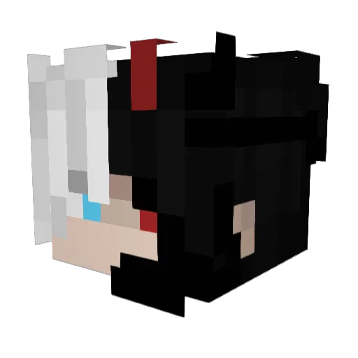 Cupid_rabbit Minecraft avatar head, 3D render
