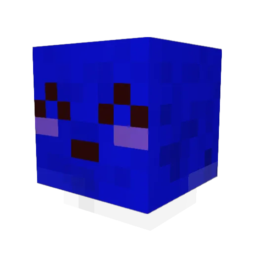 CupoPaix Minecraft avatar head, 3D render