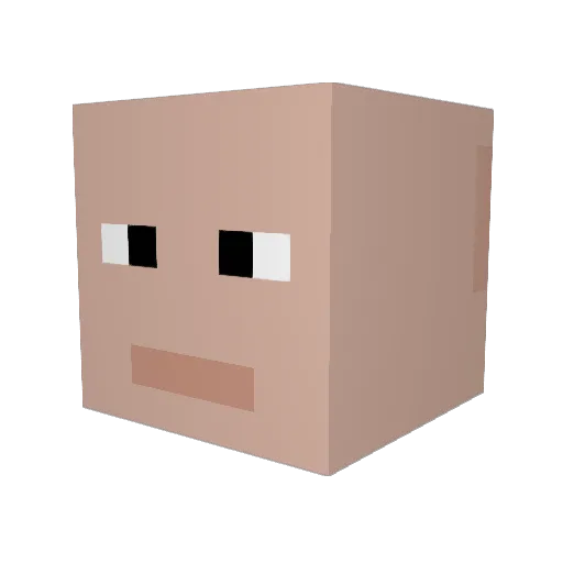 CupofJoe2526 Minecraft avatar head, 3D render
