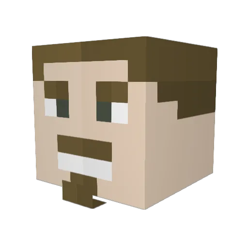 Cupofjoe2O48 Minecraft avatar head, 3D render
