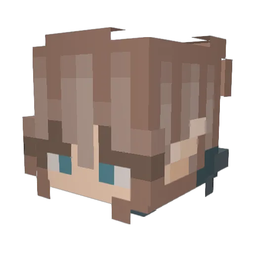 Cuppa63 Minecraft avatar head, 3D render