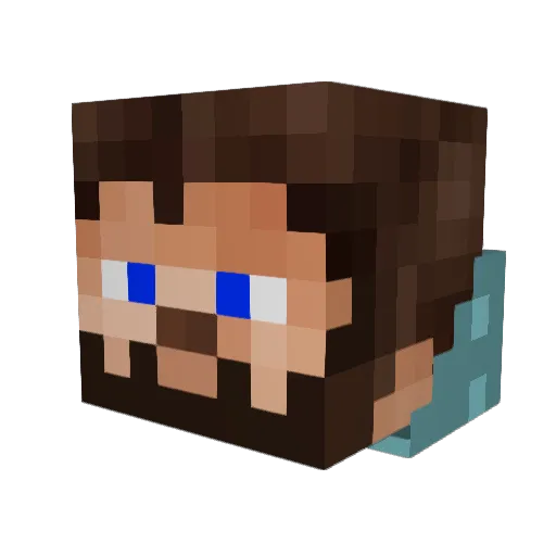 CuppaJoe233 Minecraft avatar head, 3D render