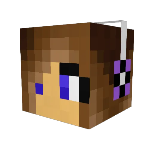 CupperKacerZ Minecraft avatar head, 3D render