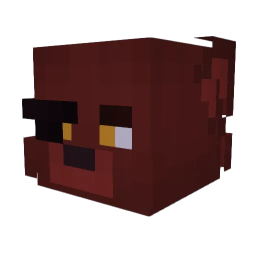 Cuppy1 Minecraft avatar head, 3D render