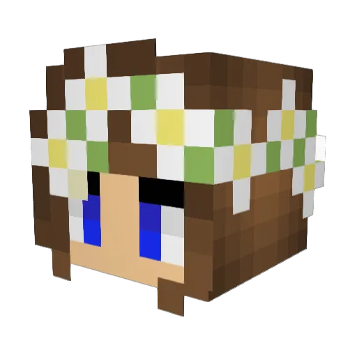 Cupquake6624 Minecraft avatar head, 3D render
