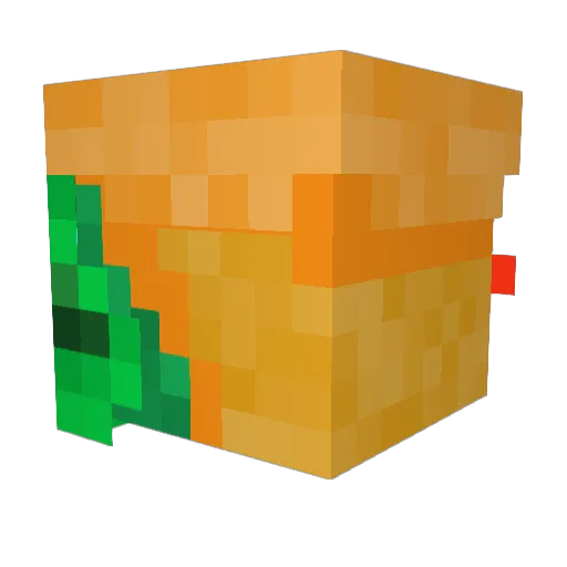 Cups1out Minecraft avatar head, 3D render