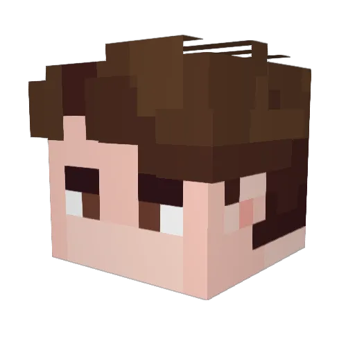 Cuptam4ik Minecraft avatar head, 3D render