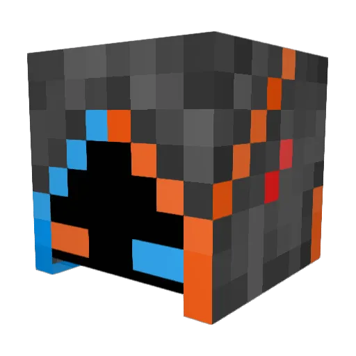 Cuquanber Minecraft avatar head, 3D render