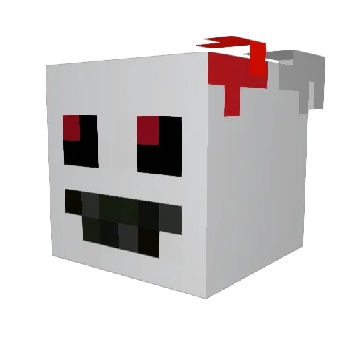 Curbeson Minecraft avatar head, 3D render