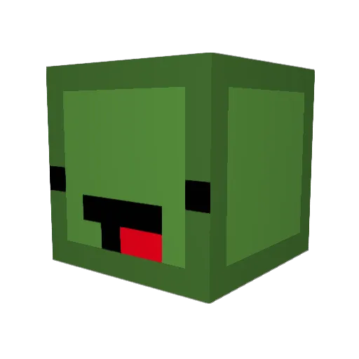 CurbyRochel Minecraft avatar head, 3D render
