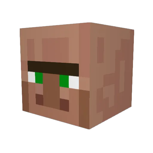 CurdledFart Minecraft avatar head, 3D render