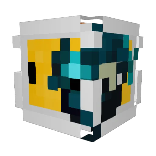 CureMC Minecraft avatar head, 3D render