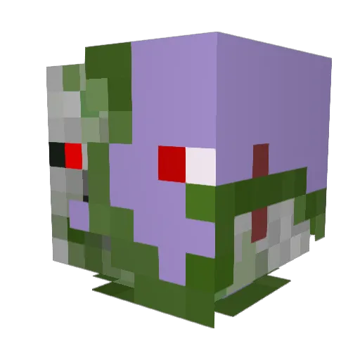 CurioneRicardo Minecraft avatar head, 3D render