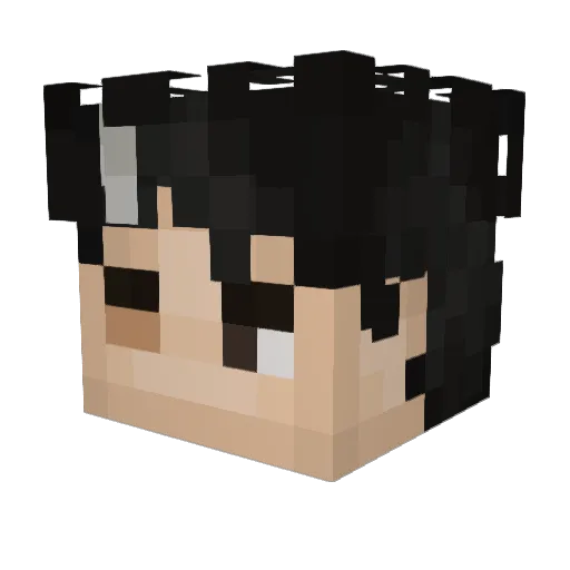 CuriosJorge Minecraft avatar head, 3D render