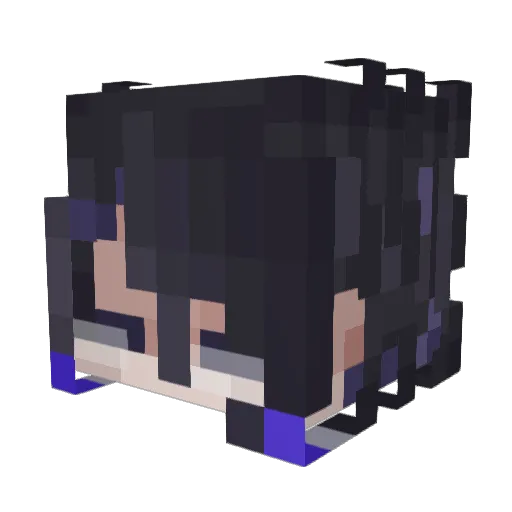 Curiosities_ Minecraft avatar head, 3D render