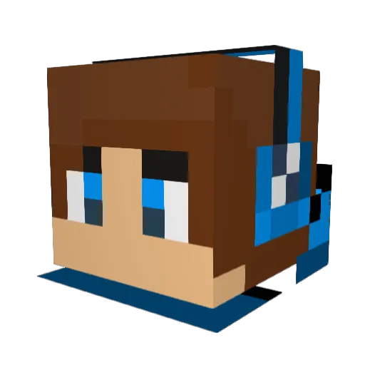 CuriousLich Minecraft avatar head, 3D render