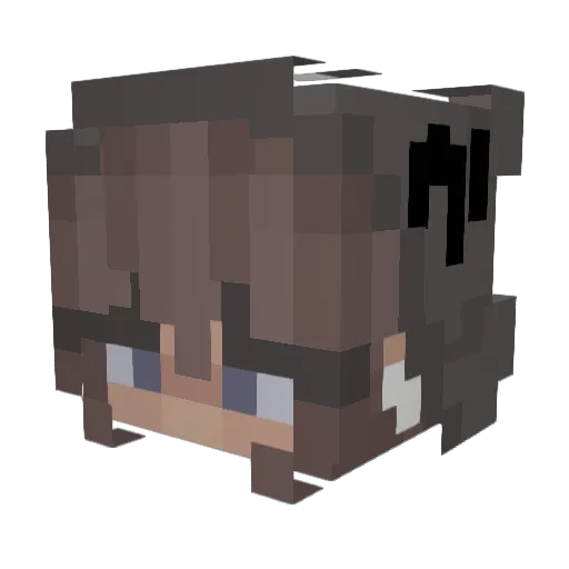 Curlify Minecraft avatar head, 3D render