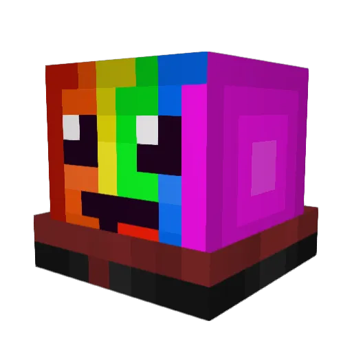 CurlyFries210 Minecraft avatar head, 3D render