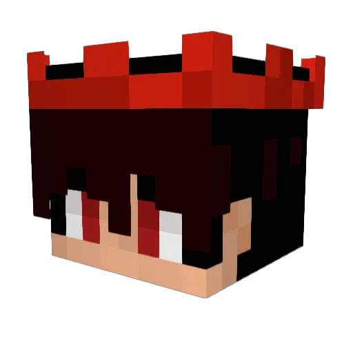 CurlyMc_ Minecraft avatar head, 3D render