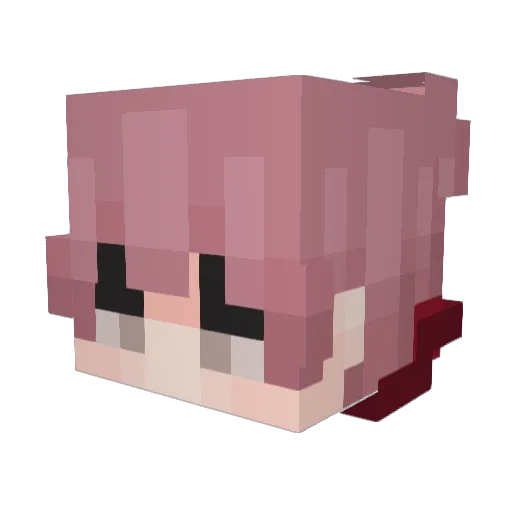 Curly_Cheese Minecraft avatar head, 3D render