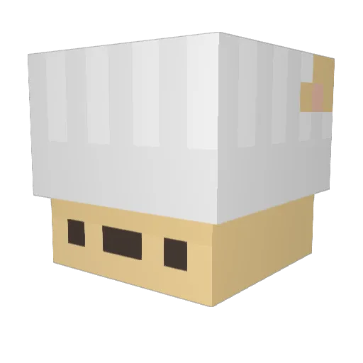 Curly_Fryss Minecraft avatar head, 3D render