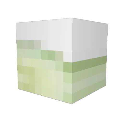 Curmby Minecraft avatar head, 3D render