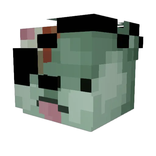 Curmudgeon73 Minecraft avatar head, 3D render
