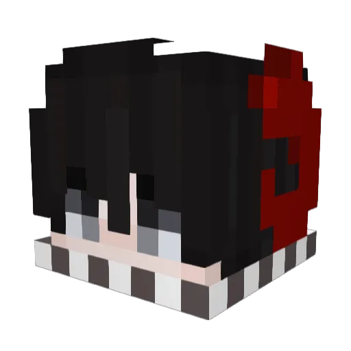 Curren17 Minecraft avatar head, 3D render