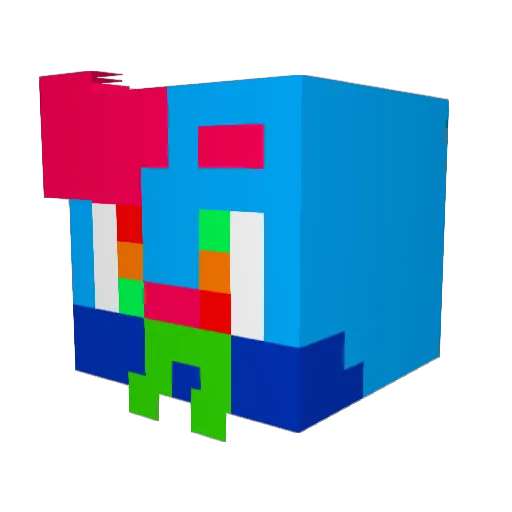 CurrentBerry293 Minecraft avatar head, 3D render