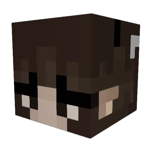 CurrentlyUpATree Minecraft avatar head, 3D render