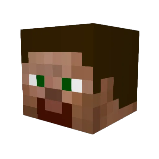 Currie67 Minecraft avatar head, 3D render