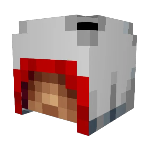 Currinho Minecraft avatar head, 3D render