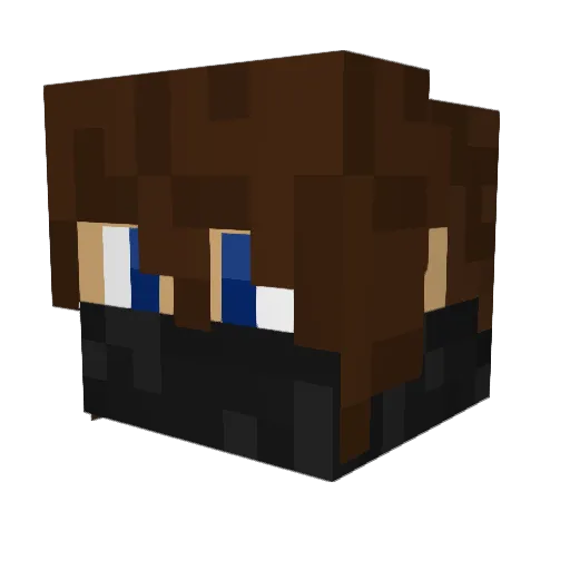 CurryKings Minecraft avatar head, 3D render